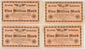 Németország / Weimari Köztársaság / Birodalmi Vasút / Berlin 1923. 1.000.000M (10x) T:III
Germany /...