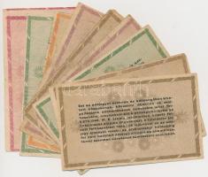 1946. 10db-os vegyes magyar adópengő bankjegy tétel T:vegyes