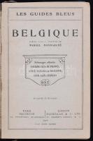 Les Guides Bleus. Belgique et Luxemburg. Paris, 1920, Hachette. Kiadói aranyozott vászonkötésben, jó...