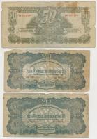 1944. 1P-100P (10x) "A Vörös Hadsereg Parancsnoksága" T:vegyes