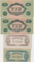 1944. 1P-100P (10x) "A Vörös Hadsereg Parancsnoksága" T:vegyes
