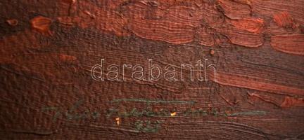 Kiss Farkas Imre (?-?): Erdő részlet. Olaj, karton, jelzett, keretben, apró feték kopásokkal, 49×34 ...