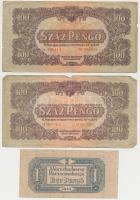 1944. 1P-100P (10x) "A Vörös Hadsereg Parancsnoksága" T:vegyes