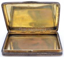 XIX. sz vége: Ezüst névjegytartó/cigarettatárca nielló díszítéssel, dianás jelzéssel, mesterjeggyel....