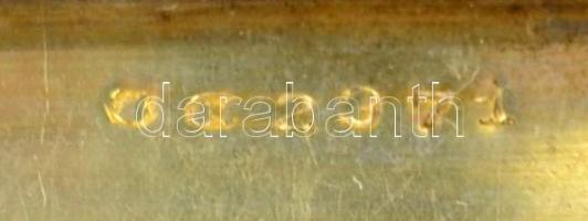 XIX. sz vége: Ezüst névjegytartó/cigarettatárca nielló díszítéssel, dianás jelzéssel, mesterjeggyel....