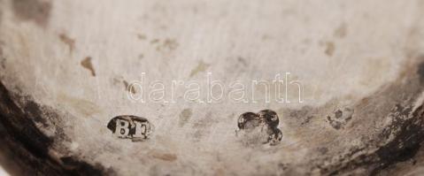 XIX. sz vége: Ezüst dísz villa indás díszítéssel, jelzéssel. / Silver fork 27 g