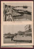 Ricordo di Venezia. 32 Vedute. Képes leporelló Velence városáról, látképekkel, négynyelvű leírásokkal.