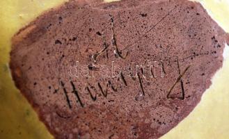 Gorka Lívia (1925-2011): Tálka, festett, mázas kerámia, jelzett, apró lepattanással, 16×10 cm