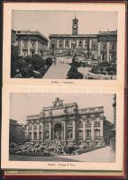 Ricordo di Roma. 32 Vedute. Képes leporelló Róma városáról, látképekkel, négynyelvű leírásokkal. ill...
