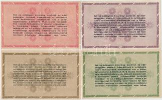 1946. 10db-os vegyes magyar adópengő bankjegy tétel, közte fordított címeres is T:vegyes