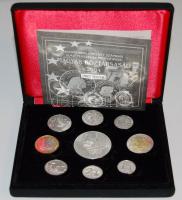 2004. Magyar EURO Ag próba szet díszdobozban tanúsítvánnyal 9klf db T:PP RRR!!! Csak 200db létezhet!