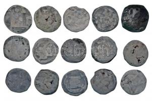 Ausztria ~1200. 15db-os vegyes bécsi pfennig tétel T:vegyes
Austria ~1200. 15pcs of varous Vienna p...