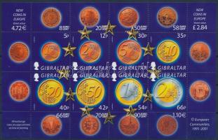 Az Euro bevezetése kisív, Introduction of the Euro mini sheet