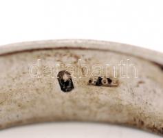 Ezüst (Ag) gyűrű, jelzett, gyűrű mérete: 61, 4,8 g / Silver ring
