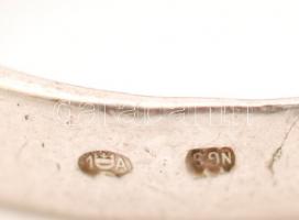 Ezüst (Ag) gyűrű, jelzett, gyűrű mérete: 59, 3,3 g / Silver ring