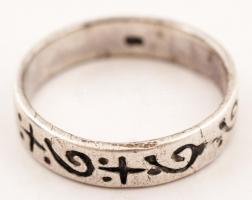Ezüst (Ag) gyűrű, jelzett, gyűrű mérete: 63, 4,1 g / Silver ring