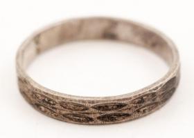 Ezüst (Ag) gyűrű, jelzett, gyűrű mérete: 71, 3,7 g / Silver ring