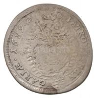 1689K-B 15kr Ag "I. Lipót" előlapon eltérő paróka és válldísz (6,05g) T:3
Huszár: 1427., ...