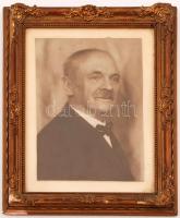 cca 1920 Gróf Zichy Frigyes(1860-1927), fotó üvegezett keretben, fotó 20x14 cm, keret 28x23 cm