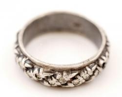 Ezüst (Ag) gyűrű, jelzett, gyűrű mérete: 50, 4 g / Silver ring
