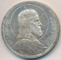 1938. 5P Ag "Szent István" T:1-,2 patina Adamo P8.1
