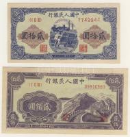 Kína 1949. 20Y + 200Y T:I