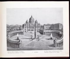 Ricordo di Roma. 60 Vedute. Képes füzet Róma városáról, látképekkel, négynyelvű leírásokkal. A borít...