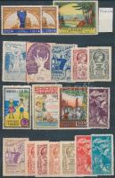 cca 1900 Kis Francia levélzáró tétel 19 é / French poster stamps
