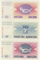 Bosznia 1992. 10-1000D  6 klf db T:I