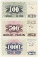 Bosznia 1992. 10-1000D  6 klf db T:I