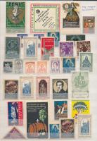 cca 1910 33 db régi magyar levélzáró / 30 old Hungarian poster stamps