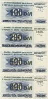 Bosznia 1996. 25D (4x) 100DM, 200DM, 500DM, 800DM felülnyomással RR!! T:I