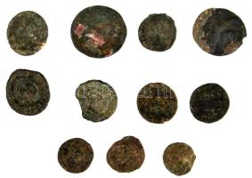 Római Birodalom 11db klf bronzpénz T:vegyes  Roman Empire 11pcs of diff bronze coins C:mixed