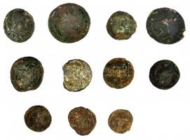 Római Birodalom 11db klf bronzpénz T:vegyes 
Roman Empire 11pcs of diff bronze coins C:mixed
