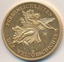 Németország ND "A világtörténelem egyéniségei / Gorbacsov" aranyozott fém emlékérem sorszá...