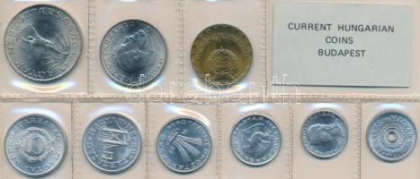 1981. 2f-10Ft 9db klf, érmés forgalmi sor fóliatokban T:1
