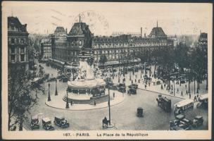 1937 Az olimpia bajnok magyar vízilabda válogatott tagjainak aláírt képeslapja Párizsból (Bozsi, Brandi, Halassy, Kutassy, Homonnay, Tarics...)  1937 Autograph signed postcard of the Olympic champion Hungarian waterpolo team from Paris