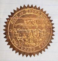 1901 Hoboken polgármestere által aláírt bizonyítvány / 1901 Certification signed by Lawrence Fagan, ...