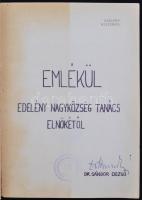 Edelény múltjából. Szerkeszi Dr. Sápi Vilmos. Edelény, 1973, Községi Tanáncs VB. Kiadói papírkötésbe...