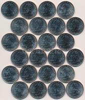 Amerikai Egyesült Államok 2000-2007. 1/4$ Cu-Ni "50 Állam" (24xklf) érmetartó kazettában T...