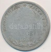 1869GYF 20kr Ag "Magyar Királyi Váltó Pénz" T:3,3-
Adamo M11.1