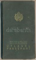 1937-1939 a Magyar Királyság fényképes útlevele törvényszéki tanácselnök lánya részére, belga, német és svájci bejegyzésekkel