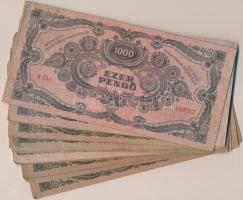 1945. 1000P (30x) mind piros "MNB" bélyeggel T:vegyes