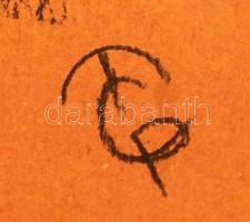 Mcp jelzéssel: Férfi portré. Ceruza, papír, üvegezett keretben, 28×18 cm