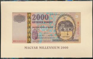 2000. 2000Ft "Millennium" eredeti bontatlan csomagolásban T:I