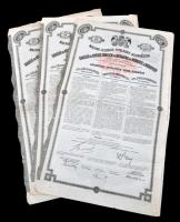 Budapest 1911. "Magyar Jelzálog-Hitelbank" 4%-os Záloglevele 500Fr-ról szelvényekkel, bély...