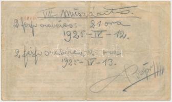 1918. 200K "A 2035" sima hátlappal, hátlapján ceruzaírás T:III