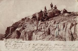 1900 Warscheneck Spitze, Bergsteigern / alpinists, photo (Rb)