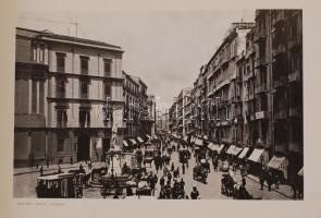 cca 1880-1900 Ricordo di Napoli, képes füzet Nápoly városáról 30 képpel, kicsit megviselt állapotban