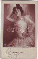 cca 1920 Kökény Ilona színésznő aláírt képeslapja
